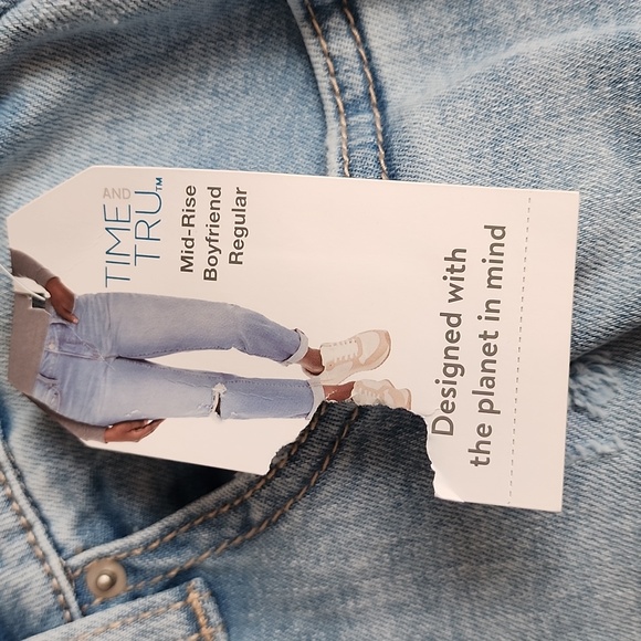 Time and Tru mid-rise boyfriend Jeans Size 18 - Picture 4 of 7